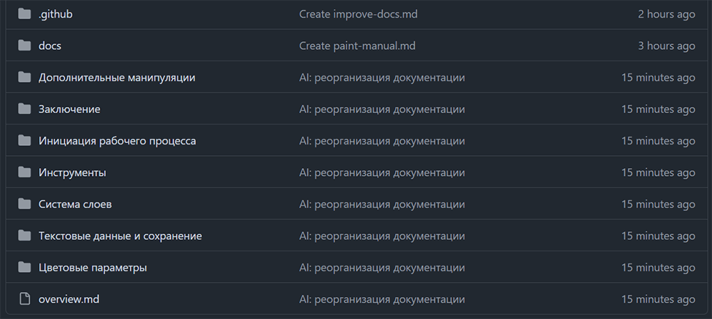 результат работы ИИ-агента в Github Actions