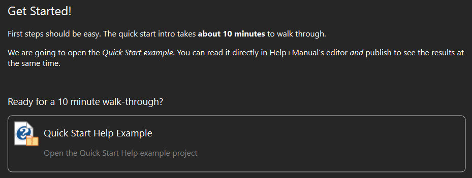 интерфейс программы Help+Manual